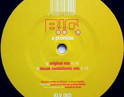 klv003 B.I.G. - A Promise 12'' Vinyl